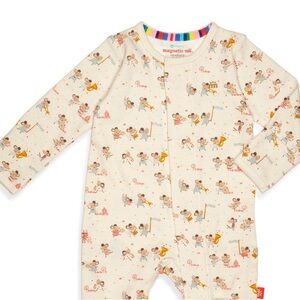 NWT Magnetic Me Organic Cotton Of Mice & Band Magnetic Footie - Size 3-6M
